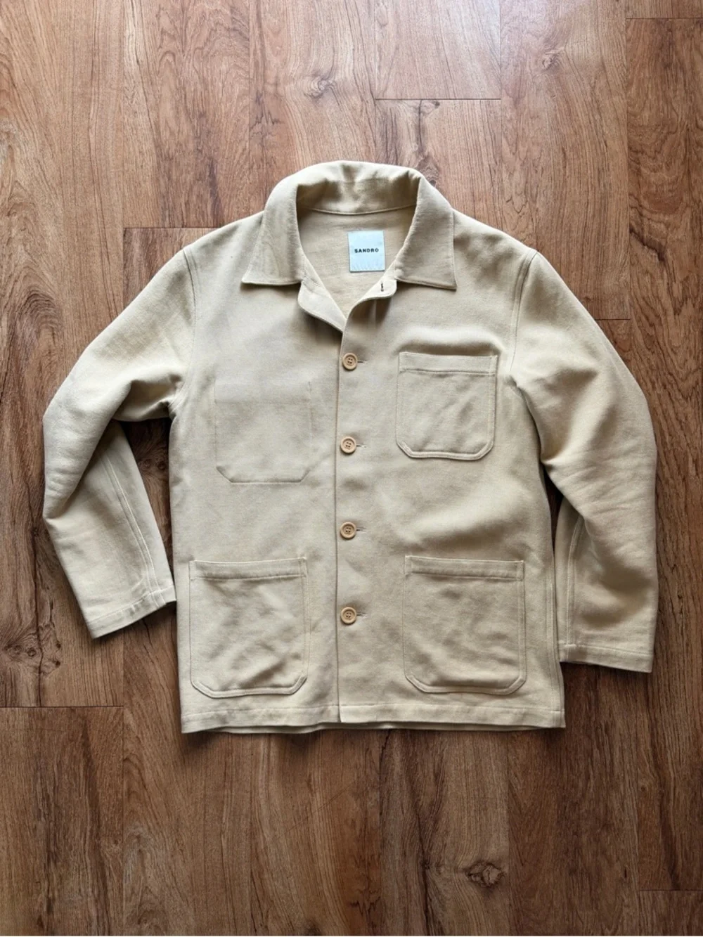 Sandro Twill Solid Worker Jacket - Picture 2 of 11